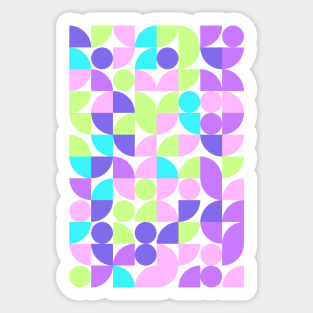 W Geometric Colourful Triangle Pattern for Sticker